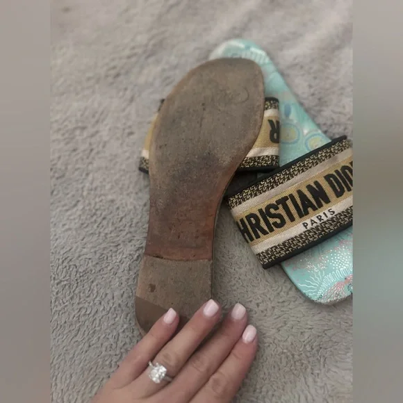 Christian Dior Dway Turquoise Sandal🩵 - Picture 2 of 5